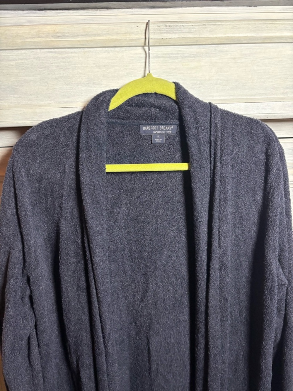 Barefoot Dreams Bamboo Essential Long Cardigan Navy Super Soft Coastal Lagenlook - Picture 4 of 8